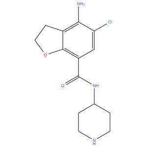 Prucalopride impurity A
4-amino-5-chloro2,3-dihydro-N(piperidin4-yl) benzofuran - 7carboxamide