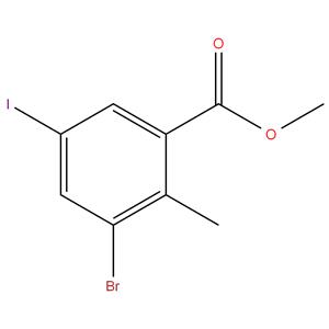 3-BROMO-5-IODO-2-METHYL BENZOIC ACID METHYL ESTER