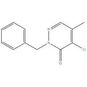 2 - benzyl - 4 - chloro - 5 - methylpyridazin - 3 ( 2H ) -one