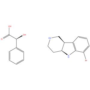 (4aS,9bR)-6-Bromo-1H,2H,3H,4H,4aH,5H,9bH-pyrido[4,3-b]indole S-Mandelic acid