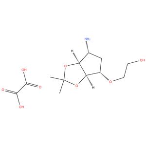 2-[[(3aR,4S,6R,6aS)-6-Aminotetrahydro-2,2-dimethyl-4H-cyclopenta-1,3-dioxol-4-yl]oxy]ethanol ethanedioate