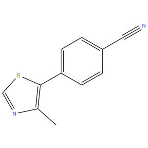 4-(4-methylthiazol-5-yl)benzonitrile