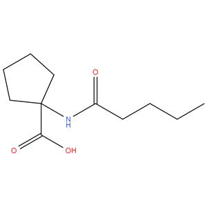 N-pentanoylaminocyclopentane-1-carboxylic acid