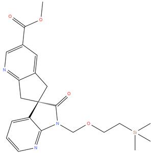 methyl (6S)-2'-oxo-1'-{[2-(trimethylsilyl)ethoxy]methyl}-1',2',5,7-tetrahydrospiro[cyclopenta[b]pyridine-6,3'-pyrrolo[2,3-b]pyridine]-3-carboxylate