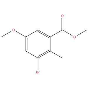 methyl-3-bromo-5-methoxy-2-methyl benzoate