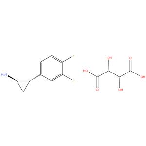 (1R,2S)-2-(3,4-Difluorophenyl)cyclopropanamine (2R,3R)-2,3-Dihydroxysuccinate