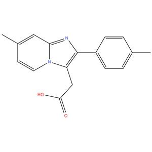 7-Methyl-2-(4-methylphenyl)imidazo]pyridine-3-acetic acid