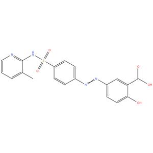 Sulfasalazine 2-hydroxy-5-(-4-Sulfomoyl phenyl)-azo-benzoic acid