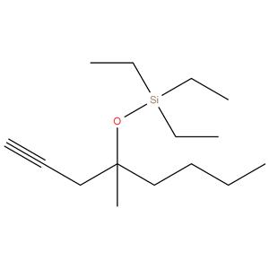 Triethyl[[1-methyl-1-(2-propynyl)pentyl]oxy]silane