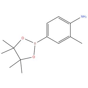 2 - methyl - 4- ( 4,4,5,5 - tetramethyl - 1,3,2 - dioxaborolan - 2 - yl ) aniline