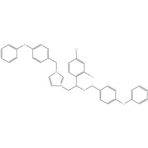 Fenticonazole Nitrate EP Impurity E
3-(2-(2,4-dichlorophenyl)-2-((4-(phenylthio)benzyl)oxy)ethyl)-1-
(4-(phenylthio)benzyl)-1H-imidazol-3-ium Hydrochloride