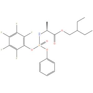 L-Alanine, N-[(S)-(2,3,4,5,6-pentafluoro phenoxy) phenoxy 
phosphinyl]-, 2-ethylbutylester