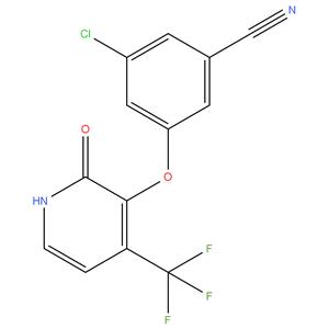 3-Chloro-5-[[1,2-dihydro-2-oxo-4-(trifluoromethyl)-3-pyridinyl]oxy]benzonitrile