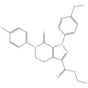 Ethyl                        6-(4-Iodophenyl)-1-(4- methoxyphenyl)-7-oxo-4,5,6,7-tetrahydro- 1H-pyrazolo[3,4-c]pyridine-3-carboxylate
