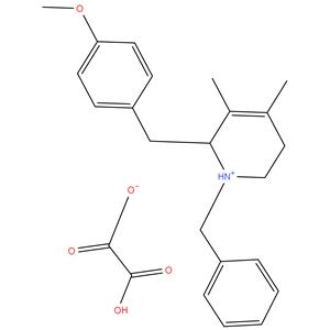1-Benzyl-1,2,5,6-tetrahydro-2-((4-methoxyphenyl)methyl)-3,4-dimethylpyridinium hydrogen oxalate