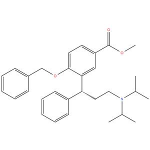 3-[(1R)-3-[Bis(1-methylethyl)amino]-1-phenylpropyl]-4-(phenylmethoxy)benzoic acid methyl ester