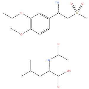 (S)-1-(3-ethoxy-4-methoxyphenyl)-2-(methylsulfonyl)ethanamine N-acetyl-L-leucinate