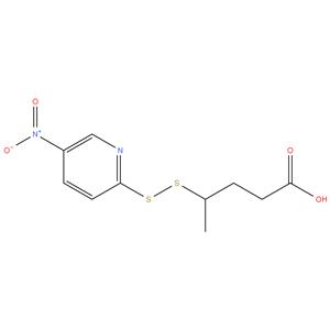 Pentanoic acid, 4-[(5-nitro-2-pyridinyl)dithio]-