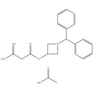 3-Amino-3-iminopropanoic acid 1-(diphenylmethyl)-3-azetidinyl ester acetate