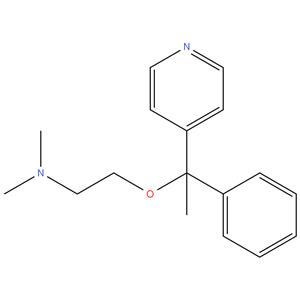 N,N-Dimethyl-2-(1-phenyl-1-(pyridin-4-yl)ethoxy)ethan-1-amine