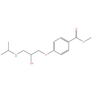 methyl 4- ( 2 - hydroxy - 3- ( isopropylamino ) propoxy ) benzoate