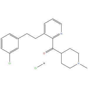 (1-Methyl-4-piperidinyl)[3-[2-(3-chlorophenyl)ethyl]pyridinyl]methanone hydrochloride