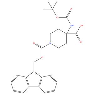 N-Boc-amino-(4-N-Fmoc-piperidinyl)carboxylic acid