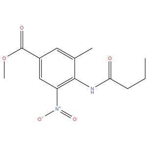 Methyl 4-butyramido-3-methyl-5-nitrobenzoate