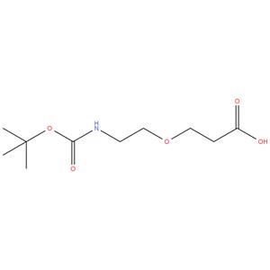3-(2-(tert-butoxycarbonylamino)
    ethoxy)propanoic acid