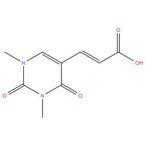 (2E)-3-(1,2,3,4-tetrahydro-
2,4-dioxopyrimidin-5-yl)acrylic acid