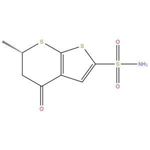 (S)-6-Methyl-4-oxo-5,6-dihydro 4H-thieno[2,3-
b]thiopyran-2-sulfonamide