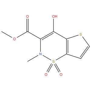 3-Carbomethoxy-4-hydroxy-2-methyl-2H-thieno[2,3-e]-1,2-thiazine 1,1-dioxide