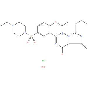 Vardenafil hydrochloride trihydrate