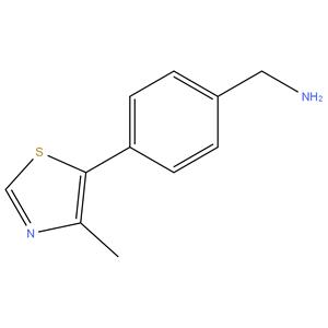 4-(4-methylthiazol-5-yl)phenyl)methanamine. HCl