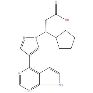 (3R)-3-Cyclopentyl-3-(4-(7H-pyrrolo[2,3-d]pyrimidin-4-yl)-1H-pyrazol-1-yl)propanoic acid