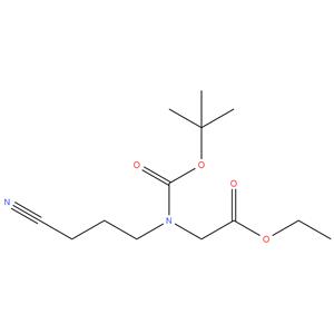 ethyl 2-((tert-butoxycarbonyl)(3-cyanopropyl)amino)acetate