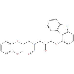 N-nitroso Carvedilol on (aliphatic)