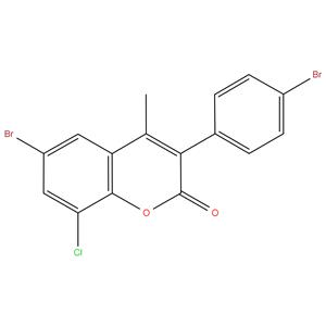 6-Bromo-3(4’-bromophenyl)-8-chloro-4-methyl-coumarin