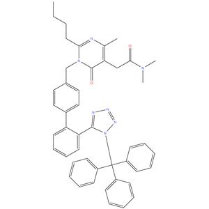 2-[2-Butyl-4-methyl-6-oxo-1-[2'-(1-trityl-1H-tetrazol-5-yl)-biphenyl-4-ylmethyl]-1,6-dihydro-pyrimidin-5-yl]-N,N-dimethyl-acetamide