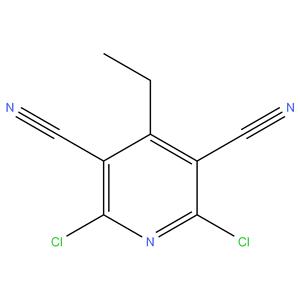 2,6-dichloro-4-ethylpyridine-
      3,5-dicarbonitrile