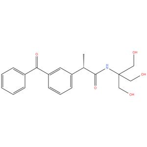 ( S ) -2- ( 3 - benzoylphenyl ) -N- ( 1,3 - dihydroxy - 2- ( hydroxymethyl ) propan - 2 - yl ) propanamide