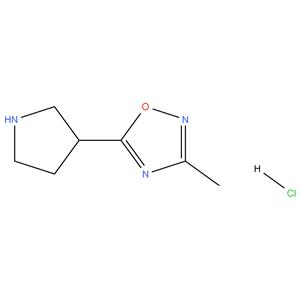 3-Methyl-5-(pyrrolidin-3-yl)-1,2,4-oxadiazole hydrochloride