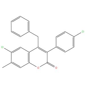 4-Benzyl-6-chloro-3(4'-chlorophenyl)-7-methylcoumarin