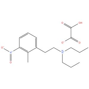 2-Methyl-3-Nitrophenylethyl-N,N-di-n-Propyl 
Ammonium Oxalate