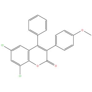 6,8-Dichloro-3(4-Methoxyphenyl)-4-Phenylcoumarin