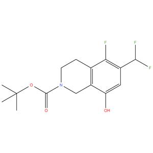 tert-butyl 6-(difluoromethyl)-5-fluoro-8-hydroxy -3,4-dihydroisoquinoline-2(1H)-carboxylate