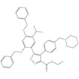5-[2,4-Bis(benzyloxy)-5-isopropylphenyl]-N-ethyl-4-[4-(4-morpholinylmethyl)phenyl]-1,2-oxazole-3-carboxamide