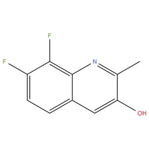 7,8-difluoro-3-hydroxy-2-methylquinoline