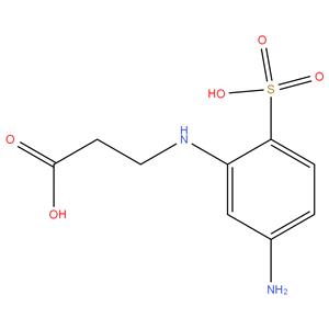 2-beta-Carboxyethylamino-4-aminobenzenesulfonic acid