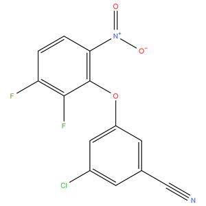 3-chloro-5-[(2,3-difluoro-6-nitrophenyl)oxy]benzonitrile